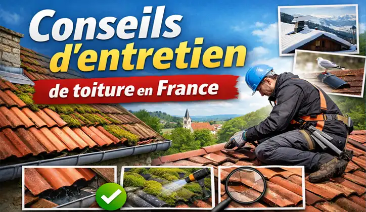 Conseils d'entretien de toiture en France